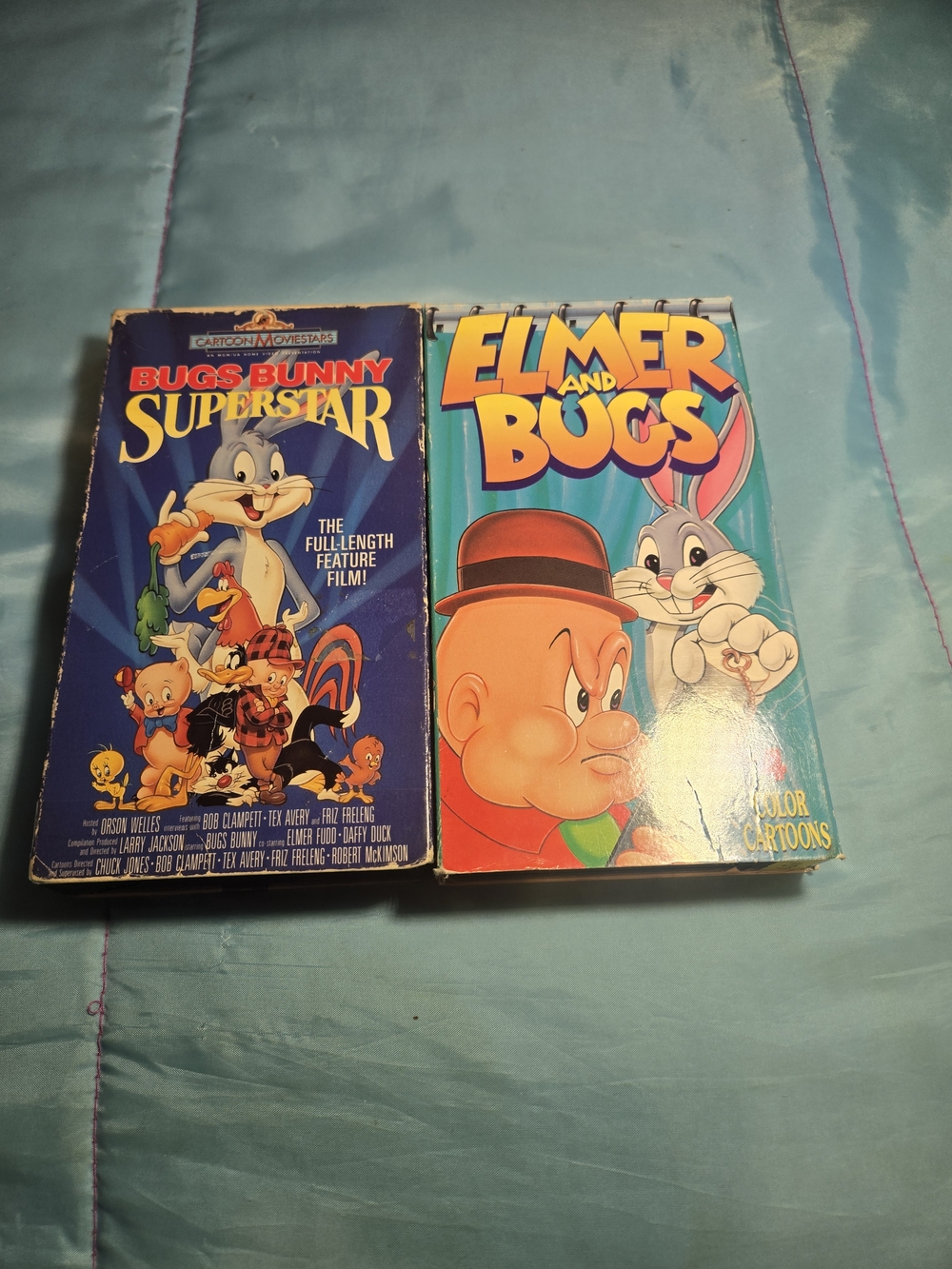 Warner Bros. Bugs Bunny & Elmer Fudd Cartoon VHS Box Set - Blue